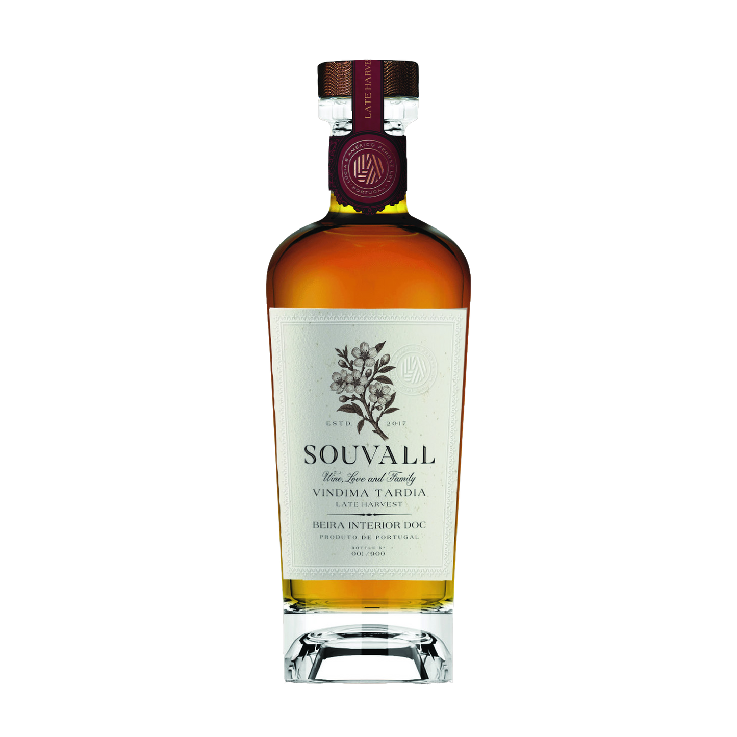 Souvall Vindima Tardia 2023 - Flasche mit Etikett