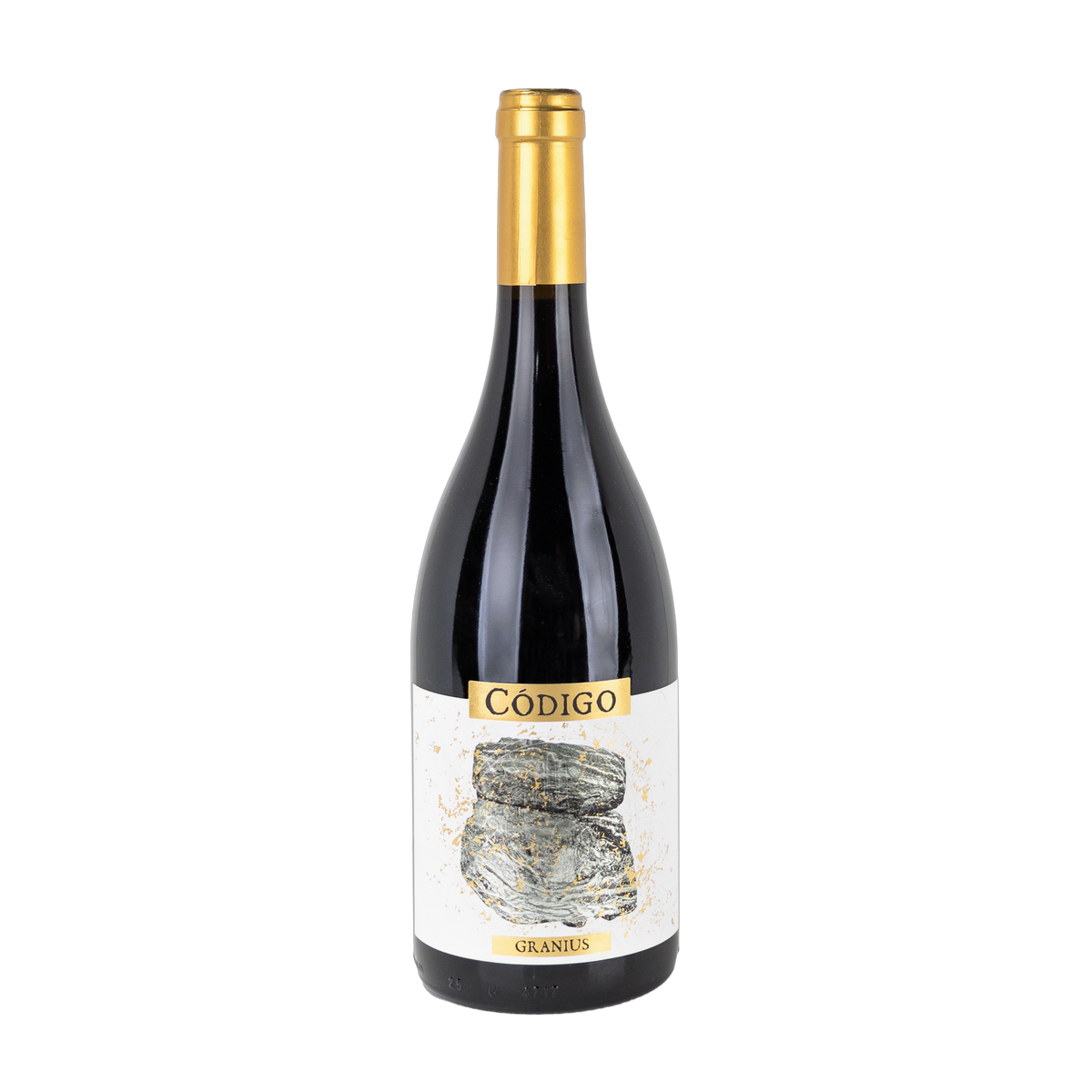 Código Wines Granius Tinto 2024 – Flasche Rotwein mit Etikett vor weissem Hintergrund