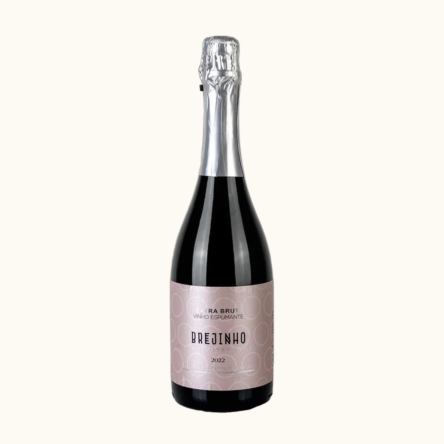 Brejinho Schaumwein Rosé - Flasche mit Etikett vor weissem Hintergrund