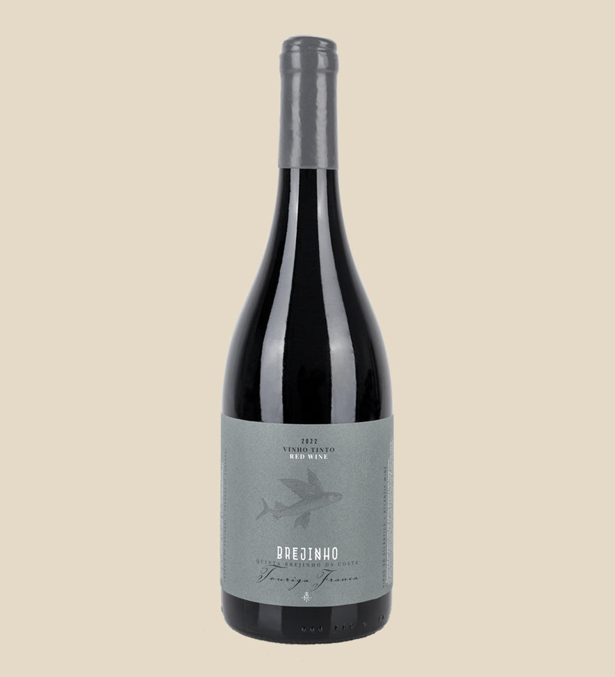 Brejinho Touriga Franca 2022 Rotwein - Flasche mit Etikett vor weissem Hintergrund