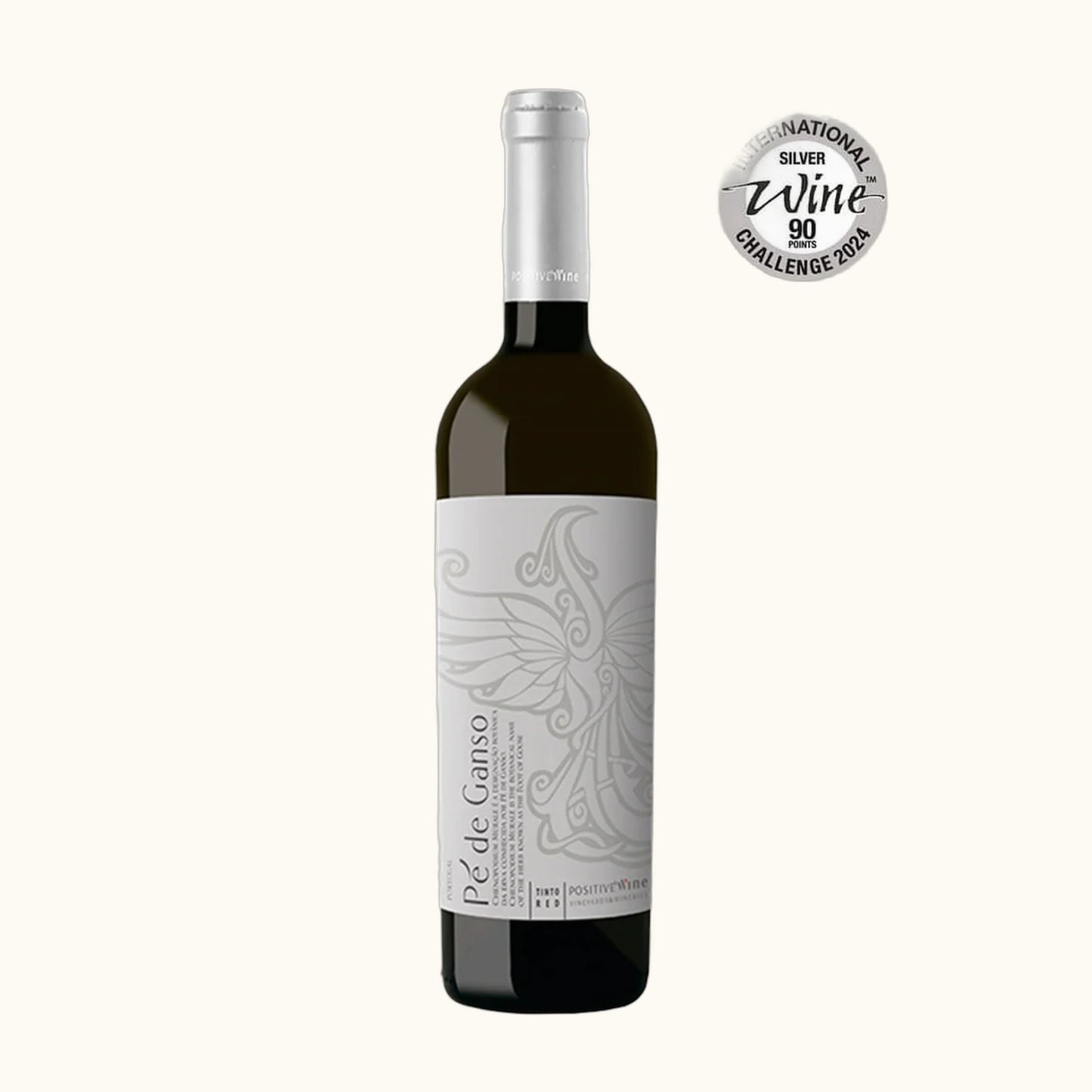 Quatro Cravos Pè de Ganso Rotwein 2020 - Flasche mit Etikett vor weissem Hintergrund