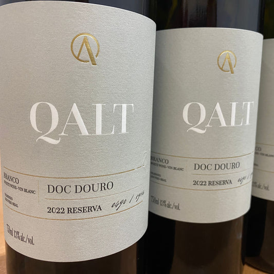 Quinta Alta Reserva Weisswein 2022 - Nahaufnahme vom Etticket