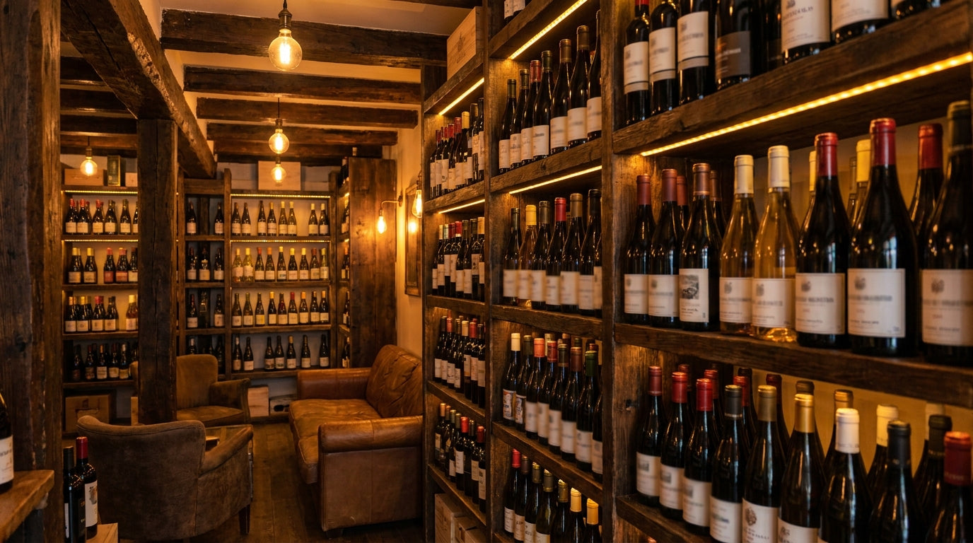 Portugiesische Weinflaschen im Schweizer Lager