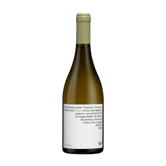 Quinta dos Loivos Venera Reserva Branco 2023 – Flasche Weisswein mit Etikett vor weissem Hintergrund