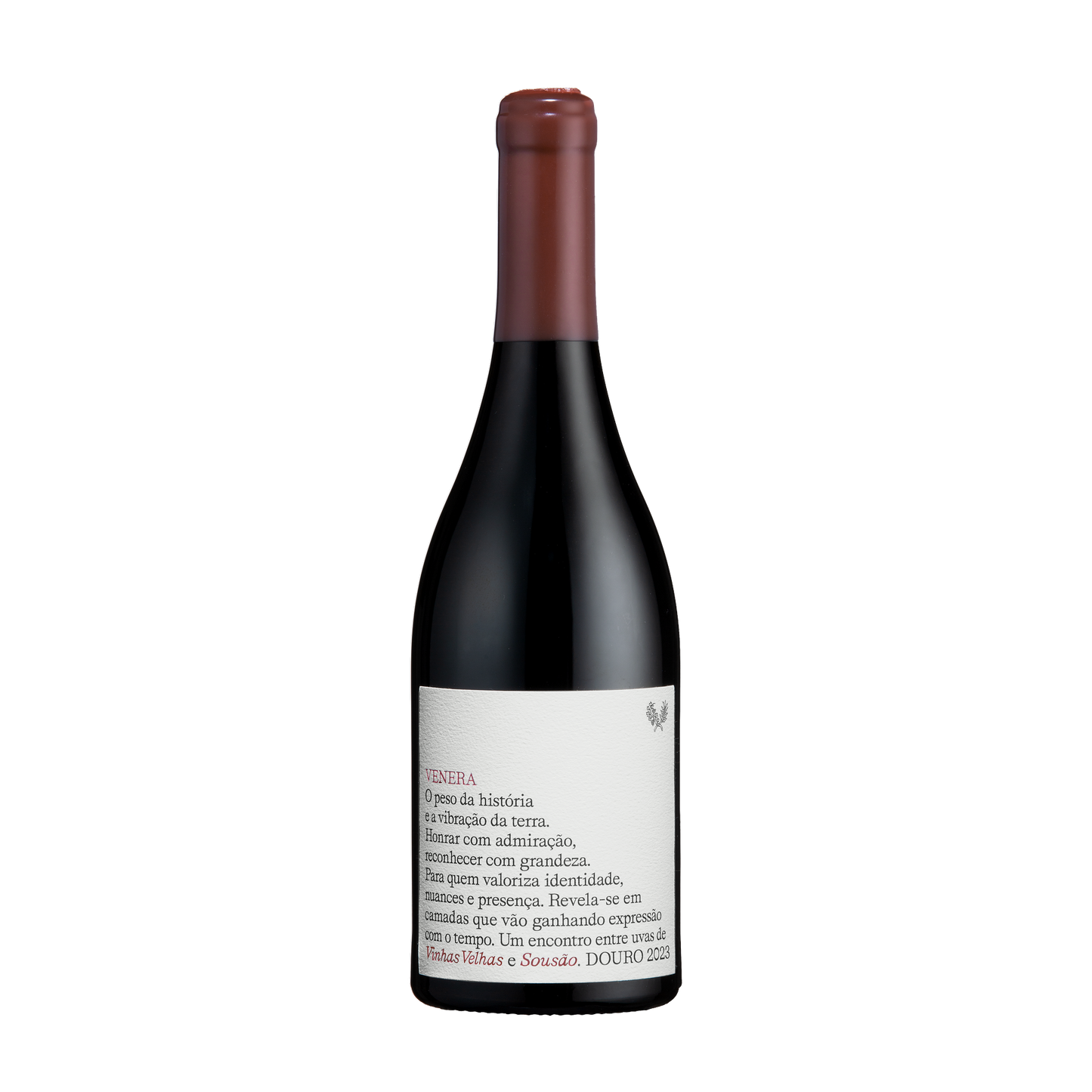 Quinta dos Loivos Venera Grande Reserva Sousão 2023 – Flasche Rotwein mit Etikett vor weissem Hintergrund