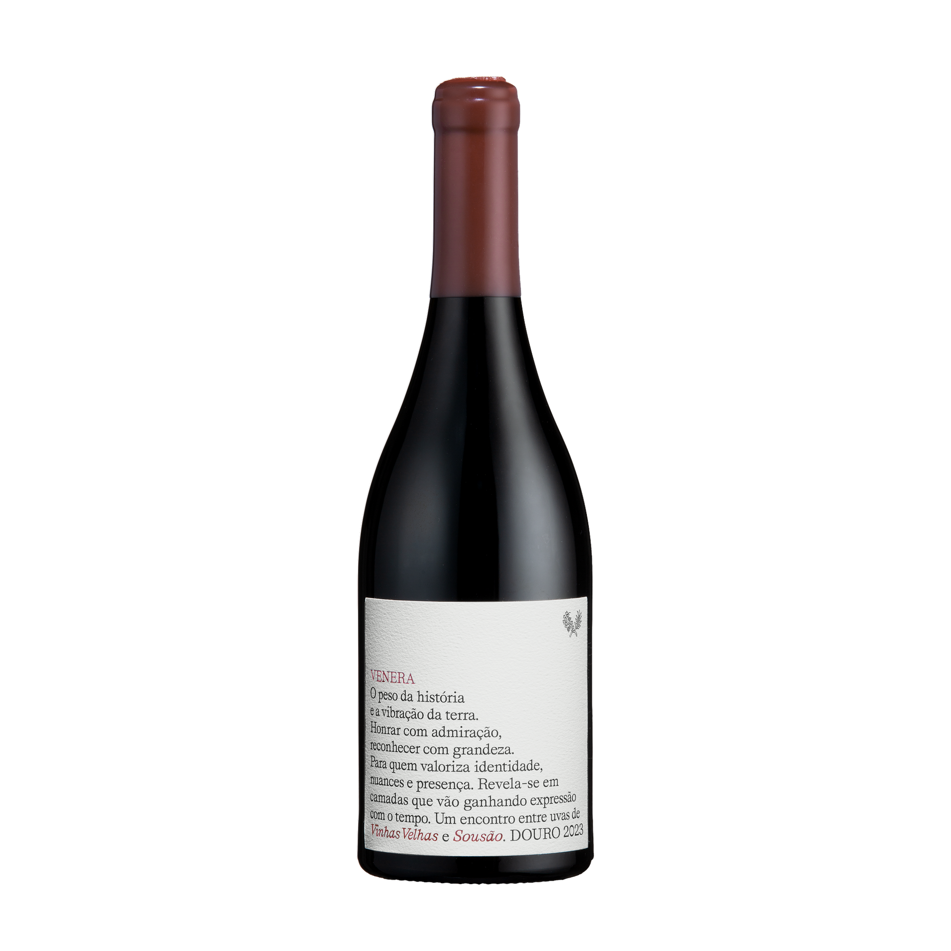 Quinta dos Loivos Venera Grande Reserva Sousão 2023 – Flasche Rotwein mit Etikett vor weissem Hintergrund