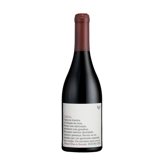 Quinta dos Loivos Venera Grande Reserva Sousão 2023 – Flasche Rotwein mit Etikett vor weissem Hintergrund