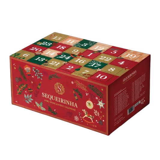 Portweinkalender mit 24 verschiedenen Portweinen - vorne