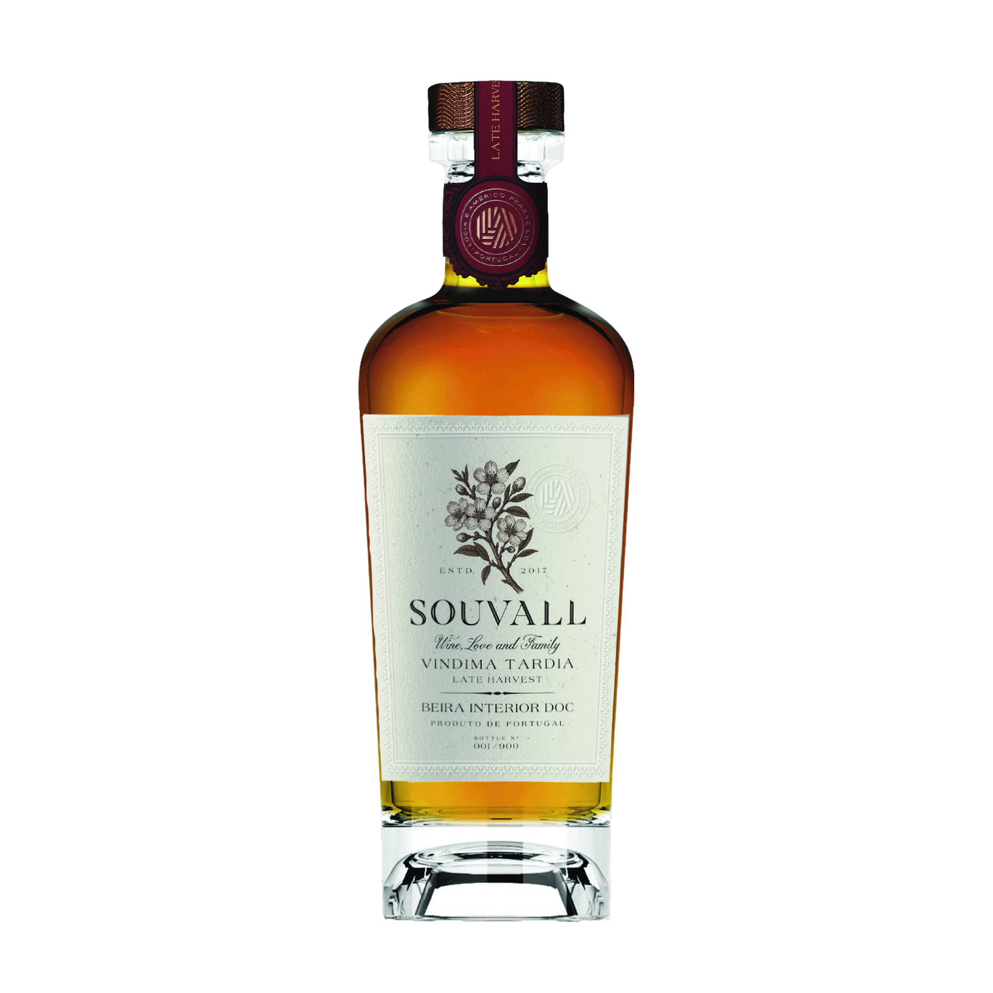 Souvall Vindima Tardia 2023 - Flasche mit Etikett