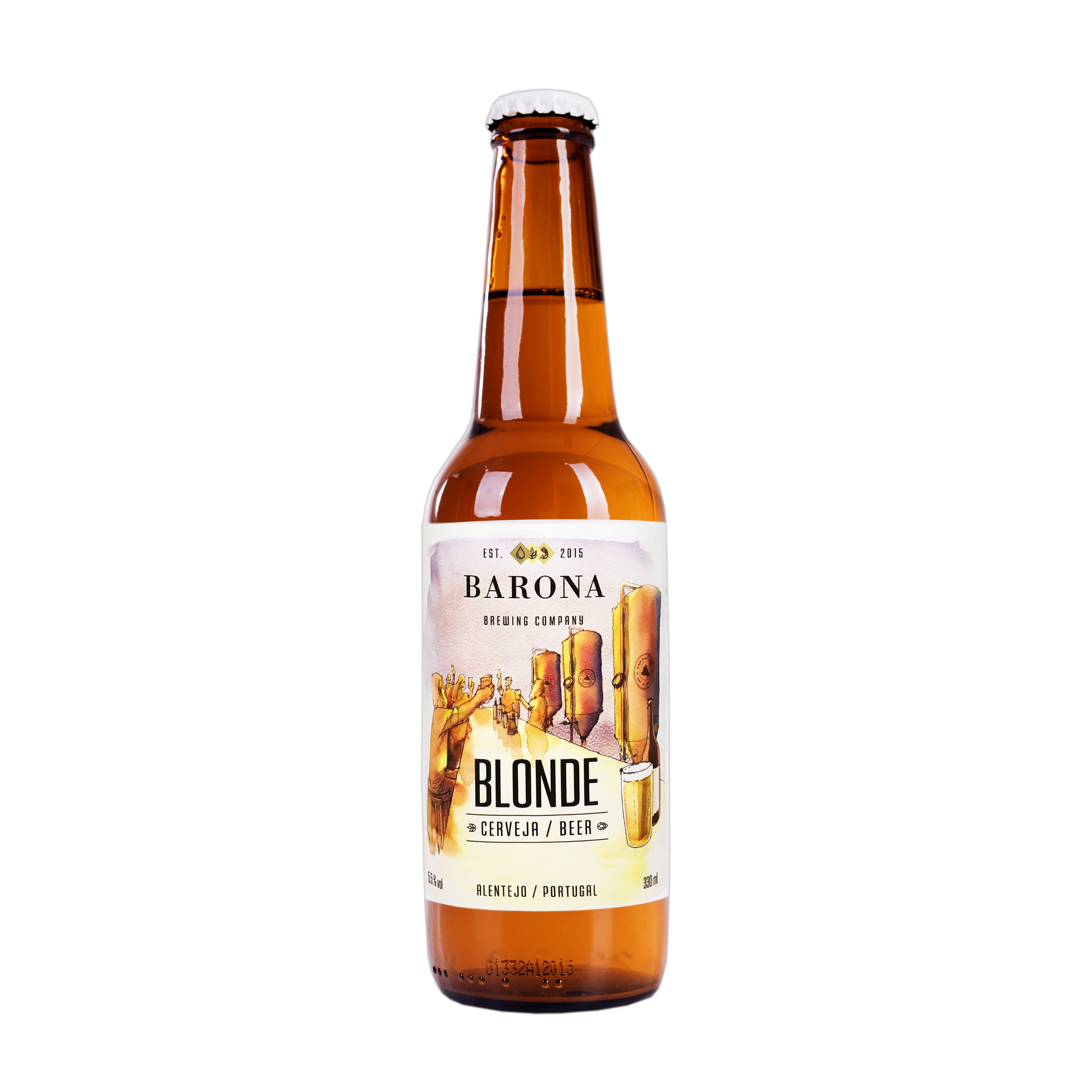 Barona Blonde - Flasche mit Etikett