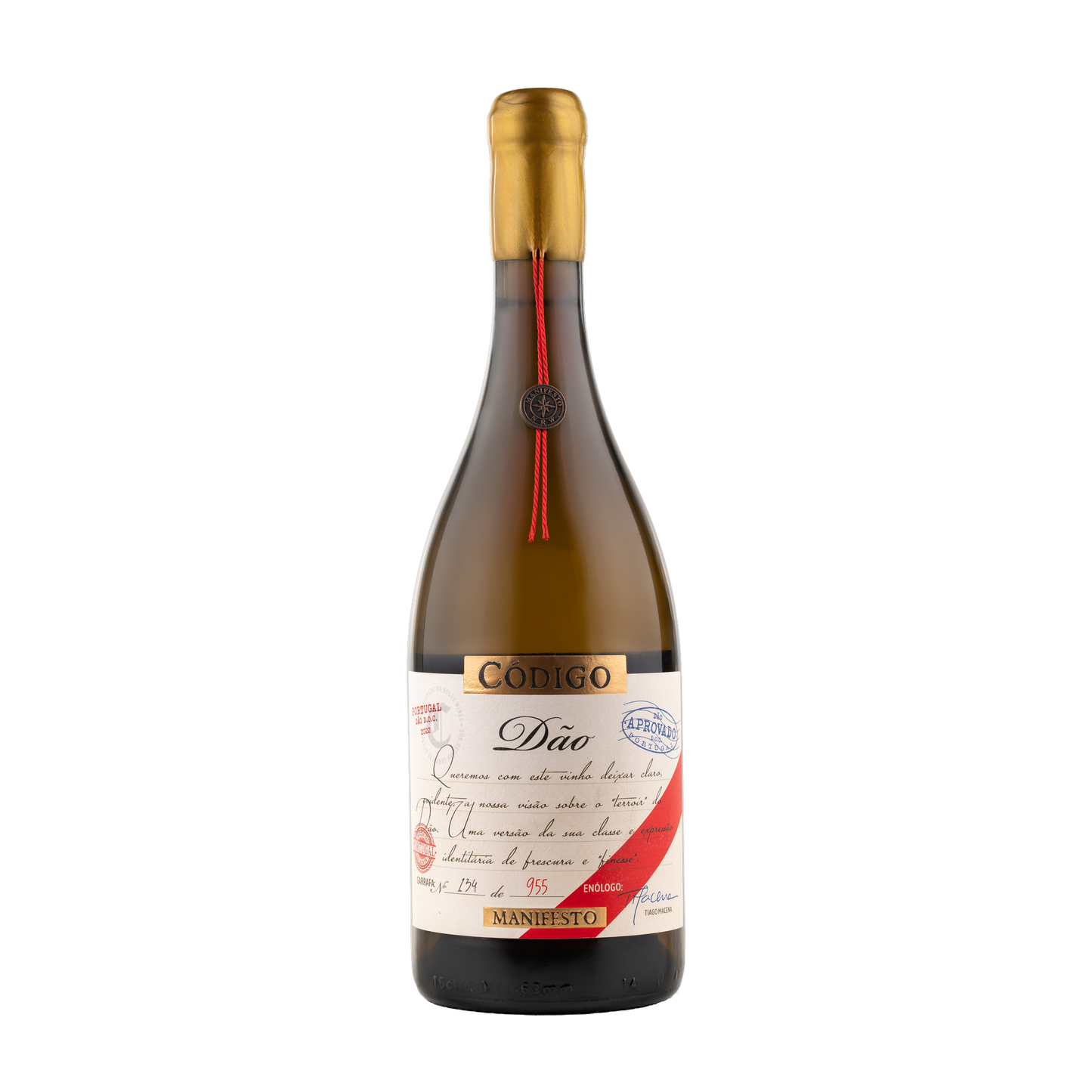 Código Manifesto Branco 2022 - Flasche mit Etikett