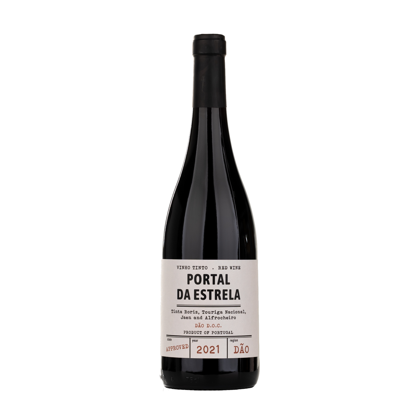Portal da Estrela Tinto 2021 - Flasche mit Etikett