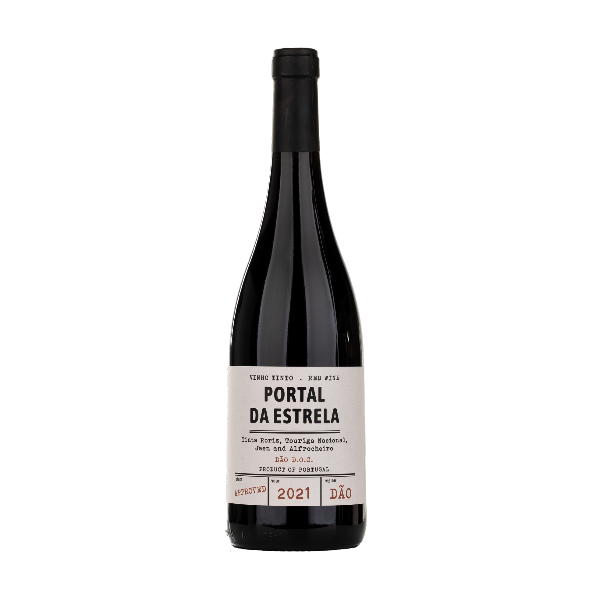 Portal da Estrela Tinto 2021 - Flasche mit Etikett