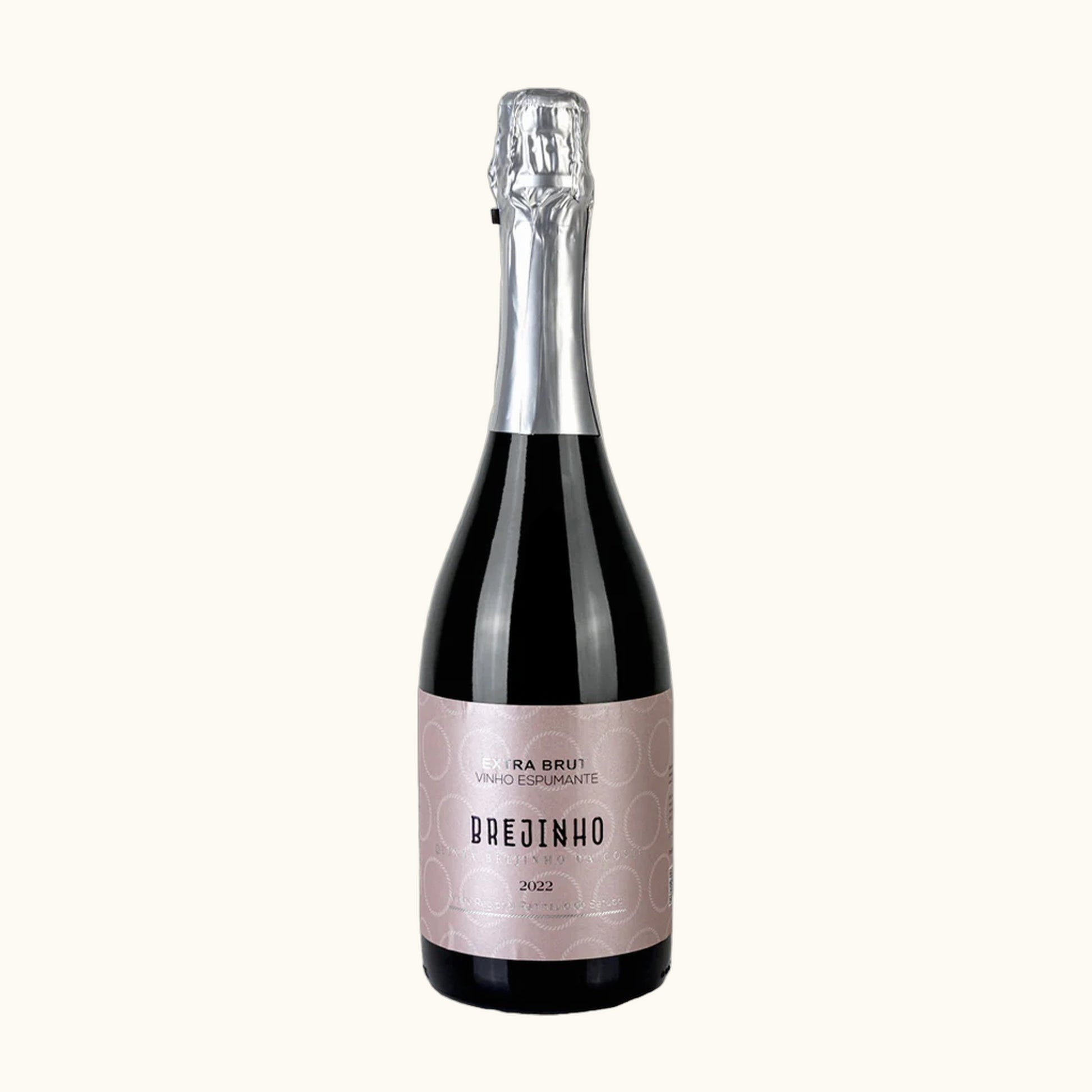 Brejinho Schaumwein Rosé - Flasche mit Etikett vor weissem Hintergrund