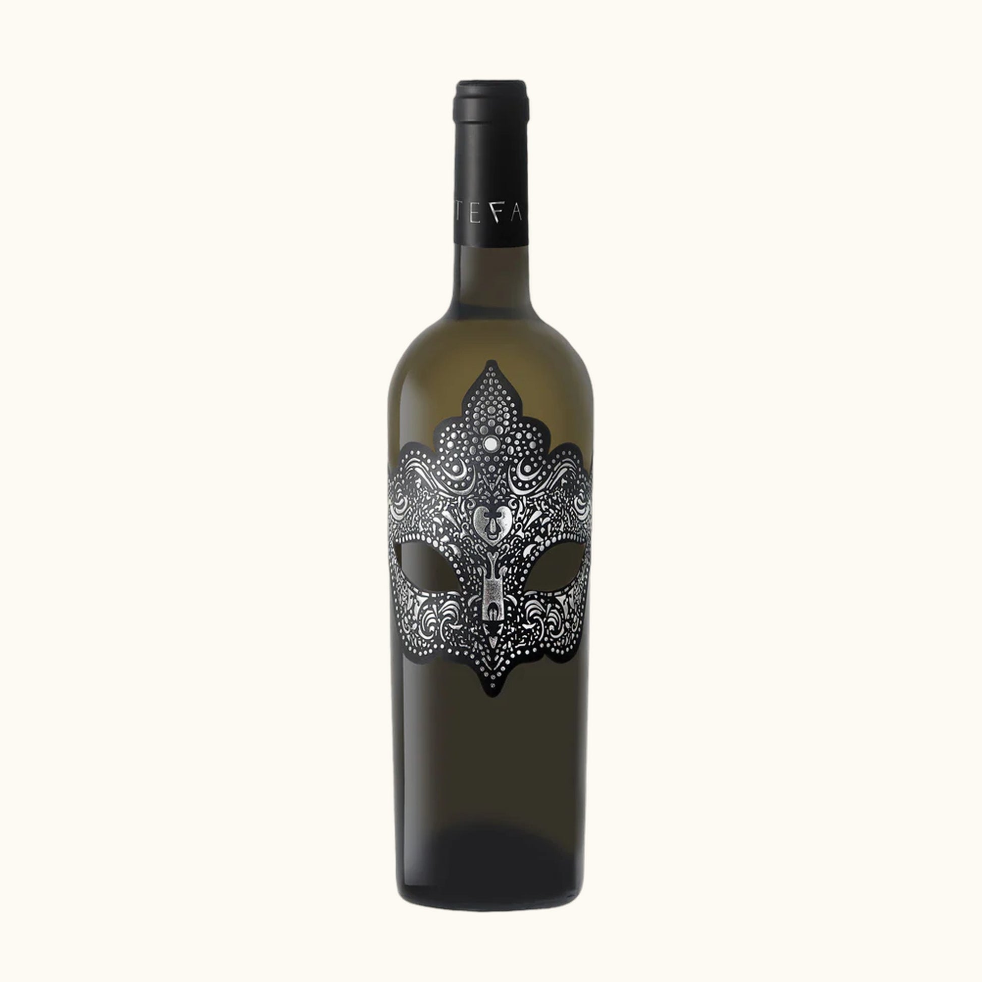 VolteFace Weisswein Reserva 2022 - Flasche mit Etikett vor beigem Hintergrund