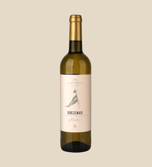 Brejinho Selection Weisswein 2022 - Flasche mit Etikett vor beigem Hintergrund
